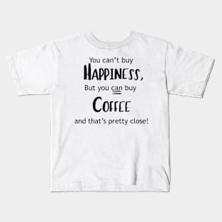 Copy of Coffee on Pink Kids T-Shirt